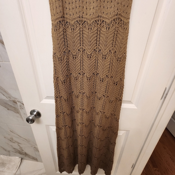 Luxely Wilder Sleeveless V-Neck Knit Midi Scalloped Hem  Summer Dresses - Picture 9 of 13